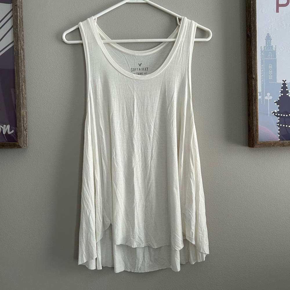 American Eagle Outfitters White Tank Top